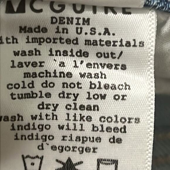 MC GUIRE VINTAGE‎ SLIM DEMIN JEANS SIZE 25in - Picture 11 of 12